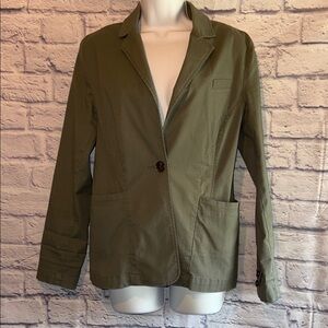 CAbi Khaki Women's Blazer Olive Green size small